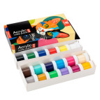 Краски акриловые Arteo набор 18цв. по 10мл ColorСat матовая 322112009