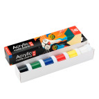 Краски акриловые Arteo набор 6цв. по 10мл ColorСat матовая 322112007