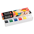 Краски акриловые Arteo набор 6цв. по 10мл Nature матовая 322112004