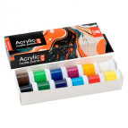 Краски акриловые Arteo набор 12цв. по 10мл Waves матовая 322112013