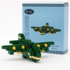 Конструктор 3D Blocks Beixi Крокодило Бомбардиро Brainrot Италиан, кор.9*9*9см, 580 дет SHJ-19