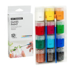 Краска по стеклу Art Rangers/Nation набор 12цв по 22мл + кисть GAS1222/A12015-2