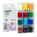 Краска для ткани Art Rangers/Nation набjр 12цв. по 22мл FabricPaint + кисть FAC1222/A12015-4