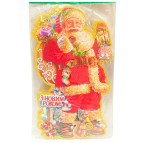 Украшение новогоднее бумажное - Плакат двухсторонний №121651-21 40*30см Санта з Новим Роком (укр)