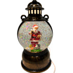 Сувенир Новогодний фонарь LED + гель 24*14*14см №AD-2616 3D Д.Мороз в шаре