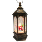 Сувенир Новогодний фонарь LED + гель 26*13*13см №AD-2618 3D Д.Мороз в фонаре