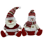 Игрушка мягкая, Дед Мороз - Снеговик h-32см, ассорти 95042