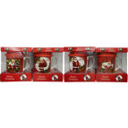 Набор Новогодний керамический Чашка 350мл, ложечка и силиконовая крышка QF-833-B