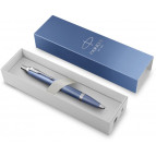 Ручка шариковая Parker 29432 IM 17 Rituals Peaceful Blue хром + Пакет Parker Rituals