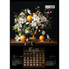 Календарь настенный листовой квартальный 2026 Buromax на 1 спирали 42*59,4см Flowers and birds BM.210650