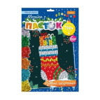 Набор для творчества Апельсин Мозаика из паеток Новогодняя серия НТ-37-02 Рождественский носок