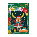 Набор для творчества Апельсин Мозаика из паеток Новогодняя серия НТ-37-03 Рождественский олень