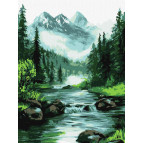 Картина раскраска по номерам на холсте - 30*40см Идейка КН6371 Таинственный источник