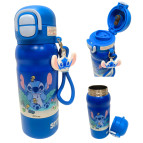 Термос Vacuum cup метал 500 мл с поильником и трубочкой, Стич №16302-8-Blue