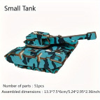 Деревянная сборная 3D модель WoodCraft Танк (13,3*7,5*6см) XC-G016H