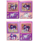 Блокнот А5 80 листов Лидер обложка с сыпучей мишурой Единорог, ассорти №8554-21