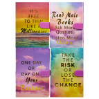 Блокнот А5 80л. Лидер с магнитным клапаном 9035-47-CK Золотые надписи, ассорти