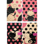 Блокнот А5 80л. Лидер с магнитным клапаном 9035-38-CK Котики, ассорти