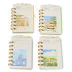 Блокнот на спирали 7,5*12см 77л. Оопт 4 раздела Пейзаж, ассорти 100FC-360/GCFL-089