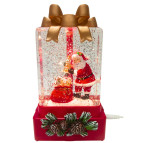 Сувенир Новогодний фонарь LED + гель 24,5*13,5*11см №WDL-25010 3D Д.Мороз - Снеговик, ассорти