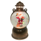Сувенир Новогодний фонарь LED + гель 24*14*14см №AD-2617 3D Д.Мороз в фонаре