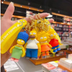 Брелок резиновый Симпсоны 6-7,5см с лентой, ассорти №ZB-1408