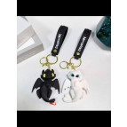 Брелок резиновый Дракончик Гигант 9см с лентой, асорті №ZB-1539