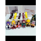 Брелок резиновый Demon Slayer (аниме) 7см с лентой, ассорти №ZB-1531