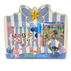 Книжка-раскраска 15*13,5см 4л. Лидер рисуем водой + кисточка и наклейки, Стич 9900-ST