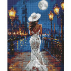 Алмазная живопись мозаика по номерам на холсте - 40*50см Идейка АМО8241 У причала