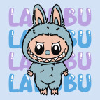 Картина раскраска по  номерам на холсте  - 25*25см Идейка КН1283 Он Лабубу