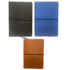 Блокнот А5 80л. Лидер с резинкой 904-2 Классик, ассорти