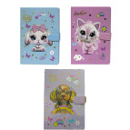 Блокнот А5 80л. Оопт с магнитным клапаном Зверята, цвет в ассортименте BM-9036-4