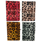 Блокнот А5 80л Лидер 5803-14-н кожзам на резинках Леопардовый принт