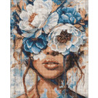 Алмазная живопись мозаика по номерам на холсте - 40*50см Идейка АМО20222 Лепестки взгляда