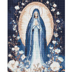 Алмазная живопись мозаика по номерам на холсте - 40*50см Идейка АМО8201 Непорочная Дева