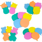 Бумага для заметок с липким слоем фигурная 65*70мм 50л. Josef Otten пластик, эфект жемчуга, ассорти №JX689-1-Y