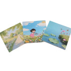 Бумага для заметок с липким слоем 80*80мм 50л. Josef Otten с риунком, ассорти №JX02