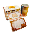 Бумага для заметок самоклейка 36*60мм 50шт Josef Otten эфект жемчуга, Капибара, в рулоне ассорти №C801