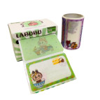 Бумага для заметок самоклейка 36*60мм 50шт Josef Otten эфект жемчуга, Лабубу Labubu, в рулоне ассорти №C802