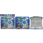 Папка-портфель 28*32,5см пластик 12 отделений Космонавт С-4002