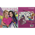 Альбом-раскраска 20*24см 20л Лидер + наклейки Топ модель, Подруги 2513-1