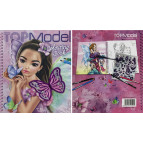 Альбом-раскраска 20*24см 20л Лидер + наклейки Топ модель, Фея 2524-3