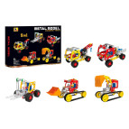 Конструктор метал KLQ X638-4/2409-2 Транспорт 244 дет.