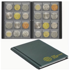 Альбом для монет кляссер 11*16см на 120 карманов ПВХ обложка 7501