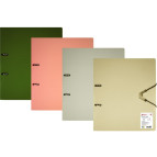 Папка А4 с 2 кольцами Optima на резинке 25мм, ассорти O35462