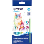 Карандаши цветные 12шт Kite Creative Pastel K-451