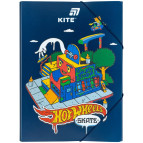 Папка А4 Kite пластик на резинках Hot Wheels HW25-247
