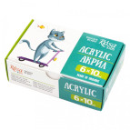 Краски акриловые Rosa Kids 6цв. по 10мл Cats 301213