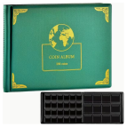 Альбом для монет кляссер 21*16см на 300 карманов ПВХ обложка 0133